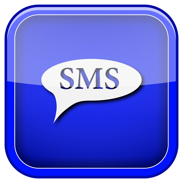 SMS balonu simgesinin - Fotoğraf, Görsel