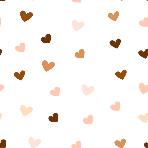 Stop racism. We are equal. Hearts. Seamless pattern. Vector stock illustration. Flat style - Vector, Image