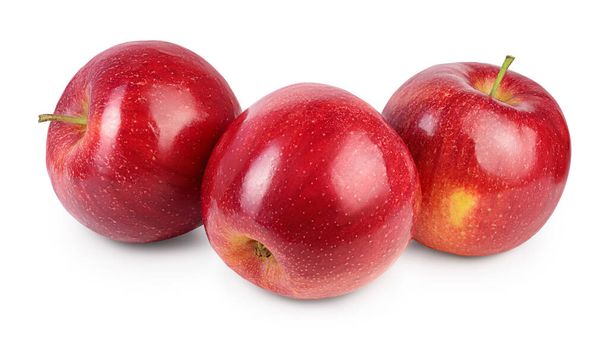 Red apple isolated on white background with clipping path and full depth of field - Foto, Imagen