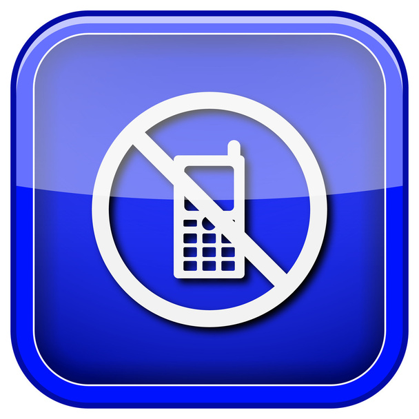 Mobile phone restricted icon - Photo, Image