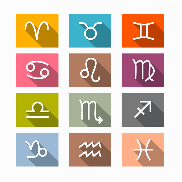 Vector Zodiac, Horoscope Symbols - Vector, Image