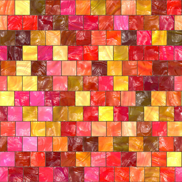 Modèle de mosaïque carrée sans couture   - Photo, image