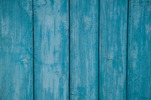 Wooden texture of toned wood in blue. Abstract blue background for design. - Фото, зображення