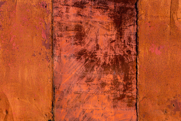 rusted tin sheets patchwork wall texture and flat background - Foto, Imagen