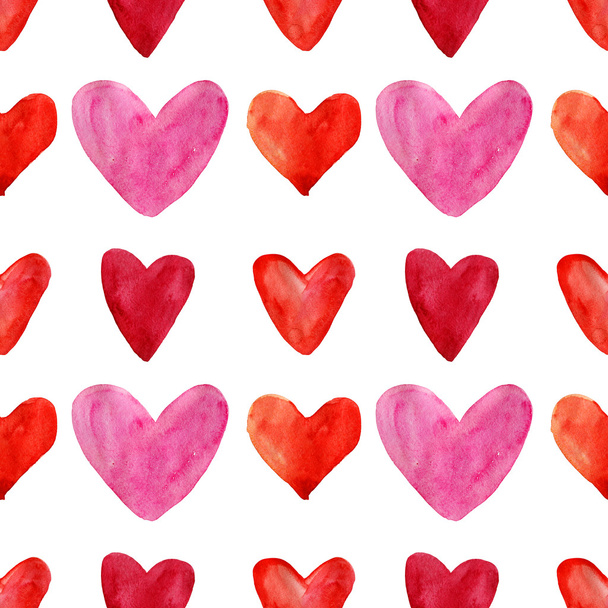 Watercolor hearts - Foto, imagen
