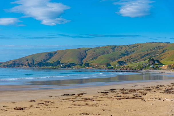 Yeni Zelanda 'nın Kaka noktasındaki sahil. - Fotoğraf, Görsel