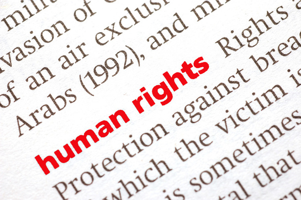 ορισμό των ανθρωπίνων δικαιωμάτων - Φωτογραφία, εικόνα