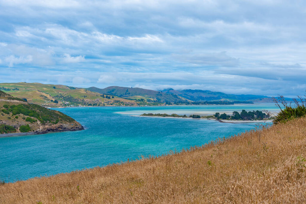 Landscape of Otago peninsula near Dunedin, New Zealand - Foto, imagen