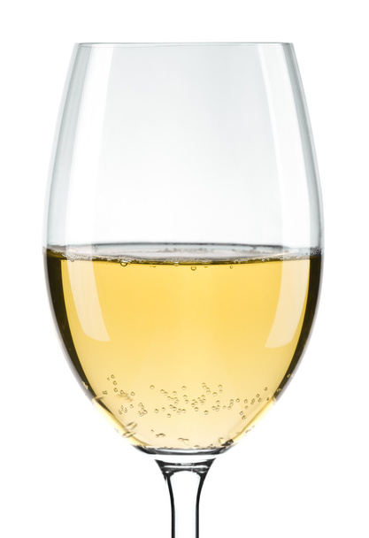Wineglass and white wine - Фото, зображення