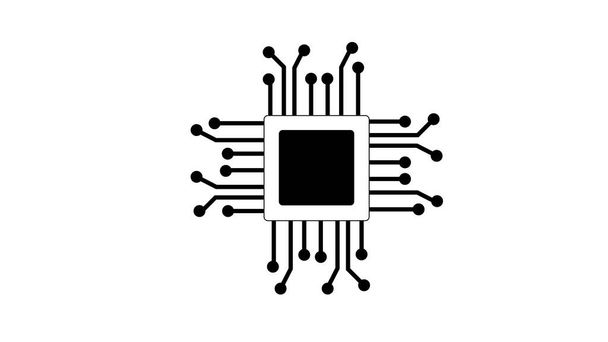 CPU Microprocessor illustration. image - Photo, Image
