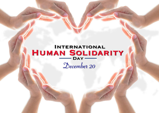 International Human Solidarity Day, for collaboration and cooperative concept - Photo, Image