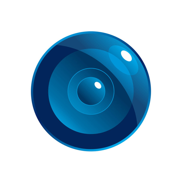 Camera lens icon or logo template - Vector, Image