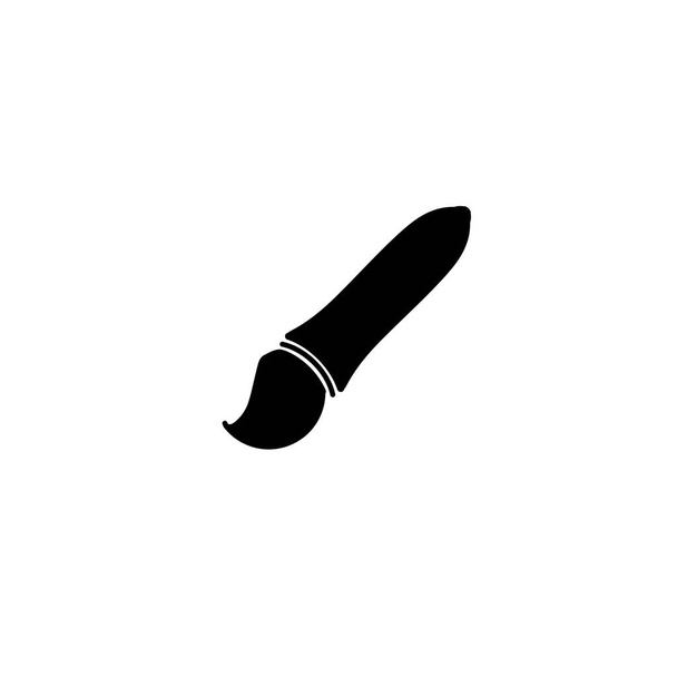 Icono de pluma de tinta sobre fondo blanco.Equipo para crear arte
. - Foto, imagen