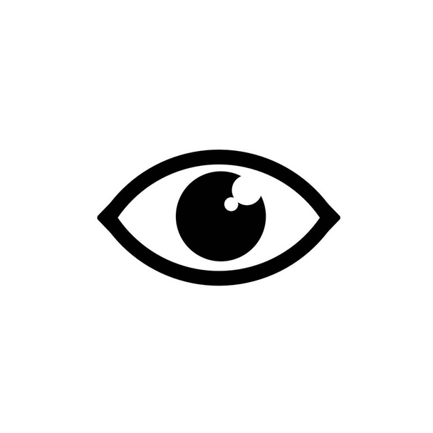 Ikona oka na bílém pozadí.Perspektiva symbol, - Fotografie, Obrázek