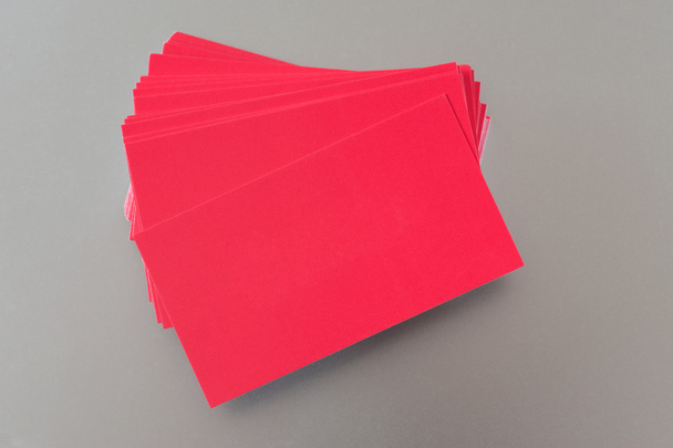 Red Business Cards - Photo, Image