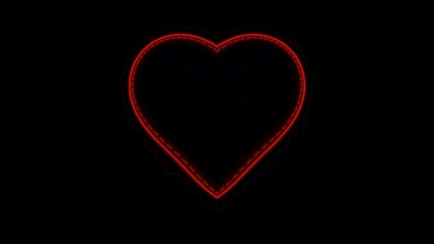 Fractal de ritmo cardíaco rojo
 - Metraje, vídeo