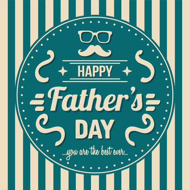 happy father's day greeting - Vector, Image