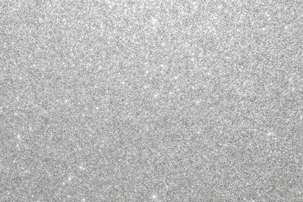 Silber glitzern Hintergrund Textur weiß funkelnd glänzend Packpapier für Weihnachten Urlaub saisonale Tapetendekoration, Gruß-und Hochzeitseinladungskarte Design-Element - Foto, Bild