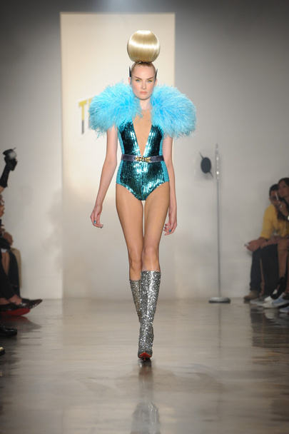 Model walks at The Blonds show - Photo, image