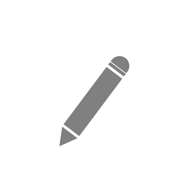 Potlood pictogram op witte achtergrond.Educatieve en zakelijke tools, - Foto, afbeelding
