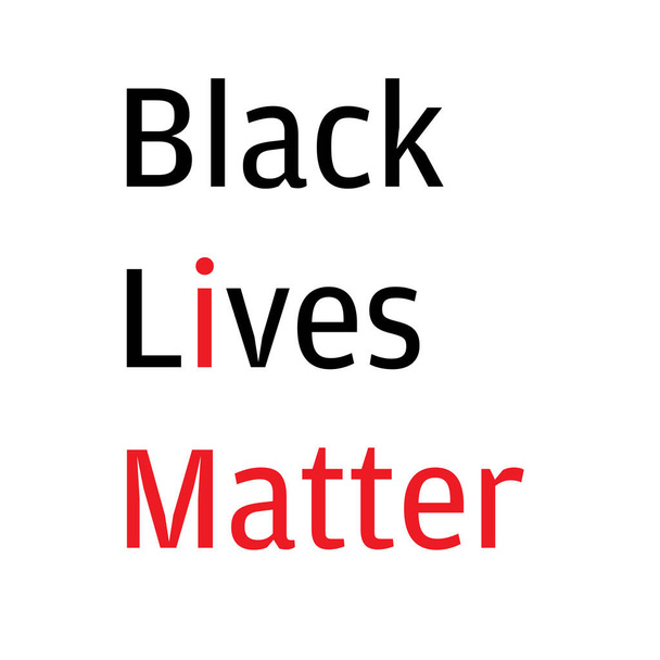 La ilustración gráfica de Black Lives Matter (BLM) para usarla como póster para crear conciencia sobre la desigualdad racial. brutalidad policial y prejuicio contra los africanos
 . - Vector, imagen