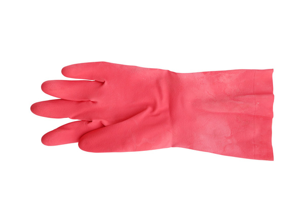household protective rubber glove isolated on white background - Zdjęcie, obraz