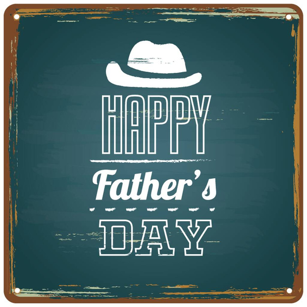 happy father's day greeting card - Vector, Image