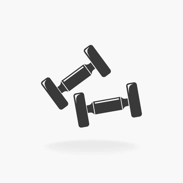 Weight Training Sport Icon Silhouette Εικονογράφηση διάνυσμα - Διάνυσμα, εικόνα