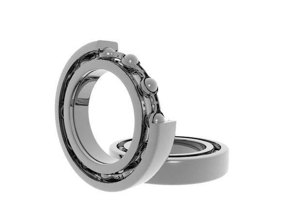 silver metallic ball bearing with steel balls - Photo, Image