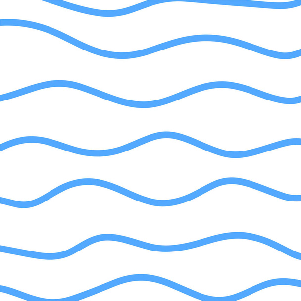 Background or pattern of wavy blue colors. Vector pattern for fabric or wrapping paper. - Wektor, obraz