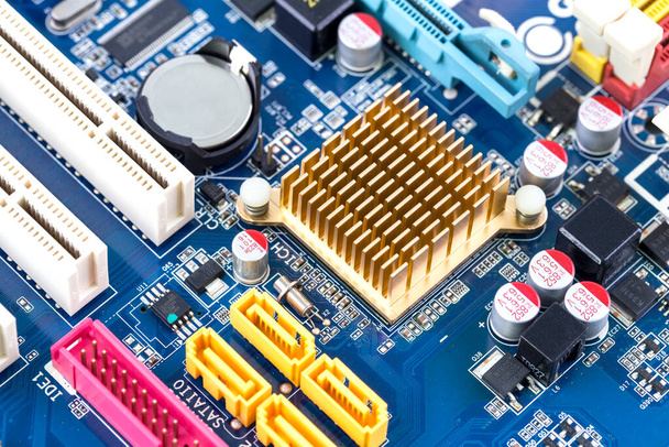 Computer circuit board Technology close up with processor - Фото, зображення