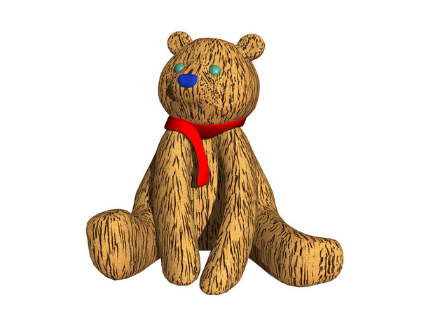 Urso de pelúcia de tecido para abraçar
 - Foto, Imagem