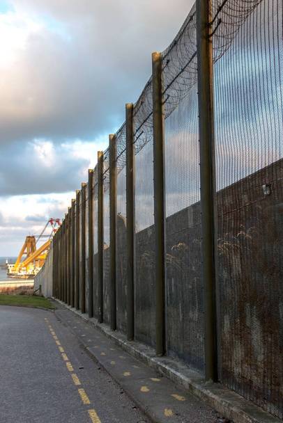 Peterheadin vankilamuseon seinät. Peterhead, Aberdeenshire, Skotlanti, Yhdistynyt kuningaskunta - Valokuva, kuva