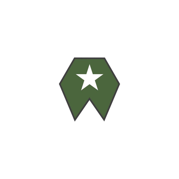 exército modelo de design de ícone vetor militar
 - Vetor, Imagem
