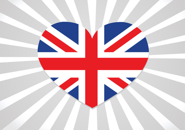 National flag of UK , the United Kingdom of Great Britain and Northern Ireland idea design - Vector, Image