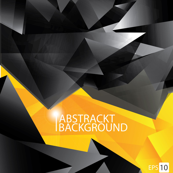 Vector Abstract black and orange background - Vector, Image