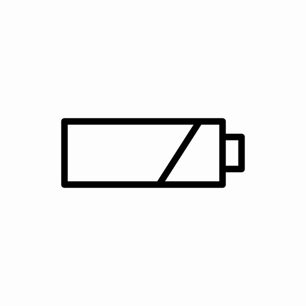 Outline batterij icon.Battery vector illustratie. Symbool voor web en mobiel - Vector, afbeelding