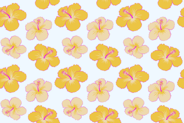 Гавайская рубашка Алоха в двух цветах на нейтральном фоне
. - Фото, изображение