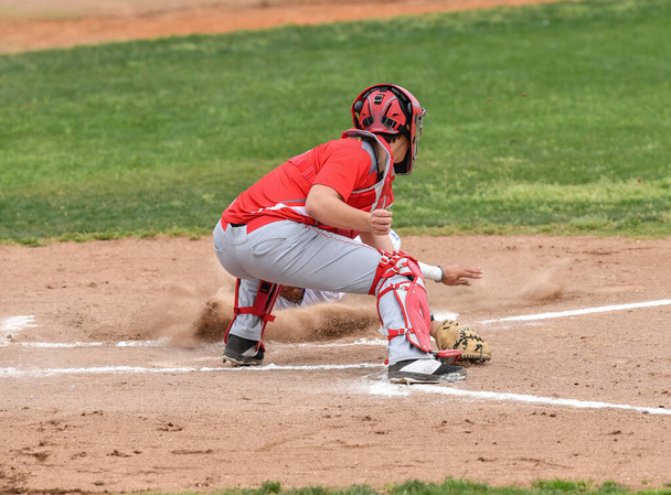 Baseball Player in action during a baseball game - Photo, Image