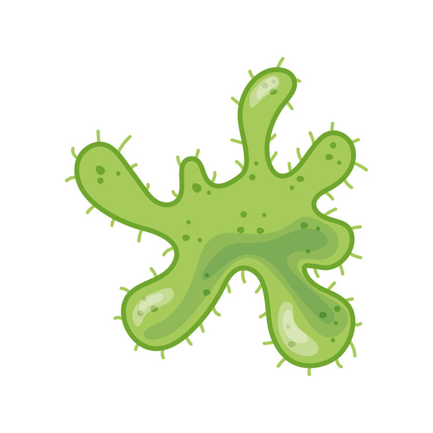 virus bakterie mikrobiologie mikroskop nemocný izolované ikony design - Vektor, obrázek