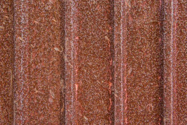 Μοτίβο σκουριά στο φόντο λαμαρίνας τοίχου υφή - Φωτογραφία, εικόνα