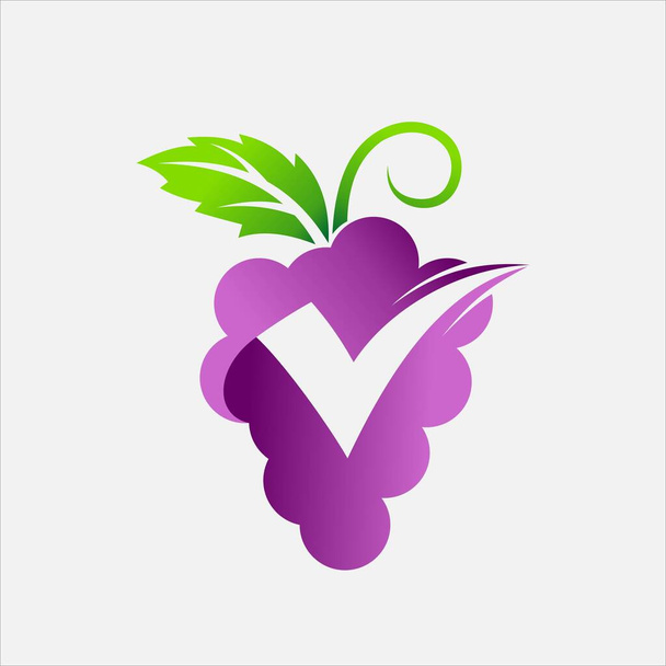 Nejlepší vektorové logo hroznů - Vektor, obrázek