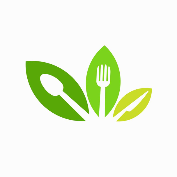 Λογότυπο σχεδίασης τροφίμων φύσης - Διάνυσμα, εικόνα