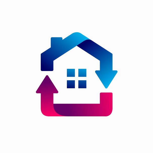 Diseño de logotipos para la mejora del hogar - Vector, imagen
