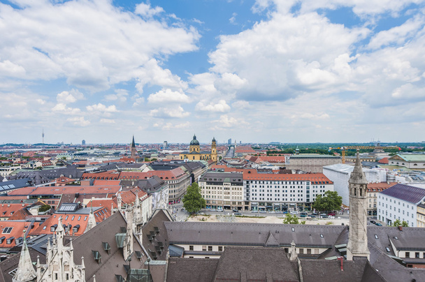 View of Munich as seen from the Neues Rathaus tower. - Photo, Image