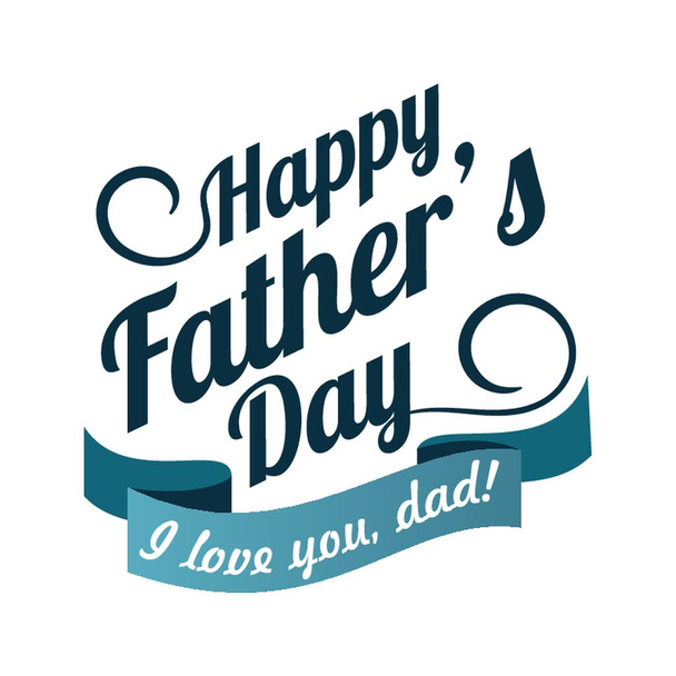 father's day label - Vector, Imagen