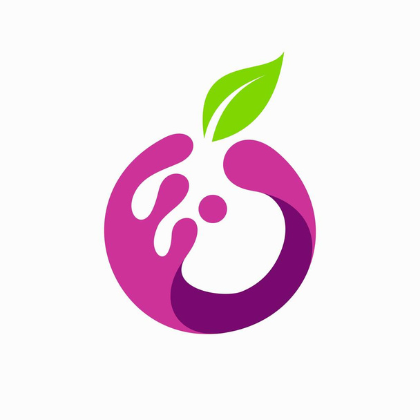 Grape juice formed circle - Vector, Image