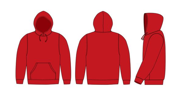 Illustration of hoodie (hooded sweatshirt)  - Vektor, obrázek