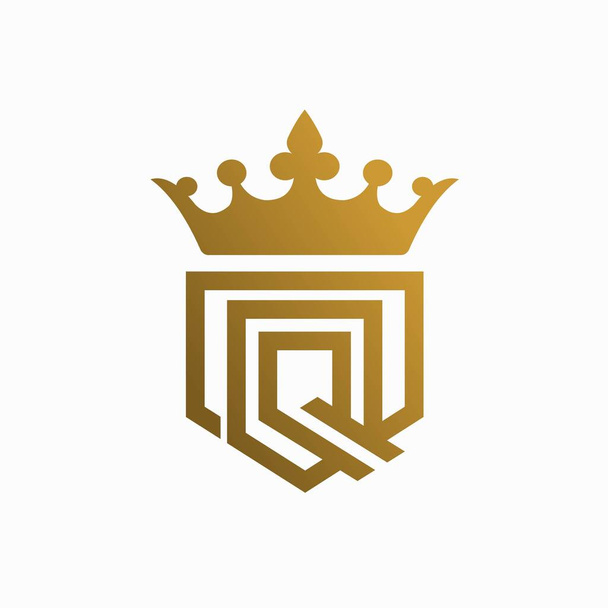 літера Q дизайн логотипу, логотип королеви
 - Вектор, зображення