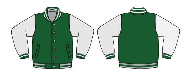 Illustration of varsity jacket - Vektor, Bild